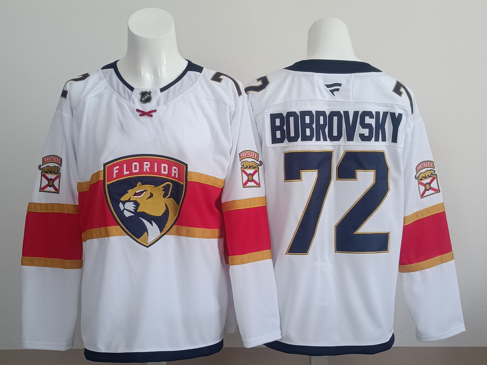 Men 2025 Florida Panthers #72 Bobrovsky White Fanatics Home Premium NHL Jersey style 4->florida panthers->NHL Jersey
